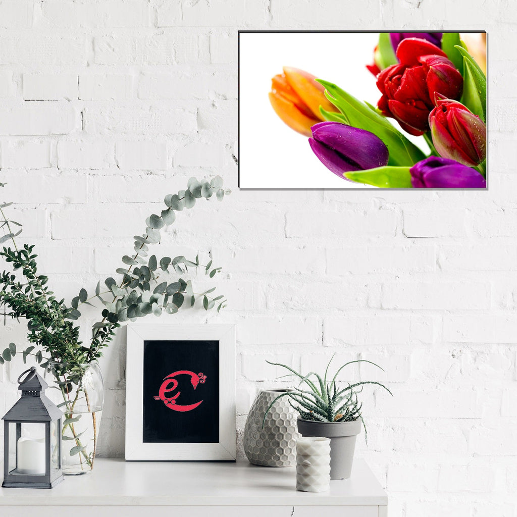 6MM MDF Colorful Flowers Satin Matt Texture UV Art Painting Kafalo