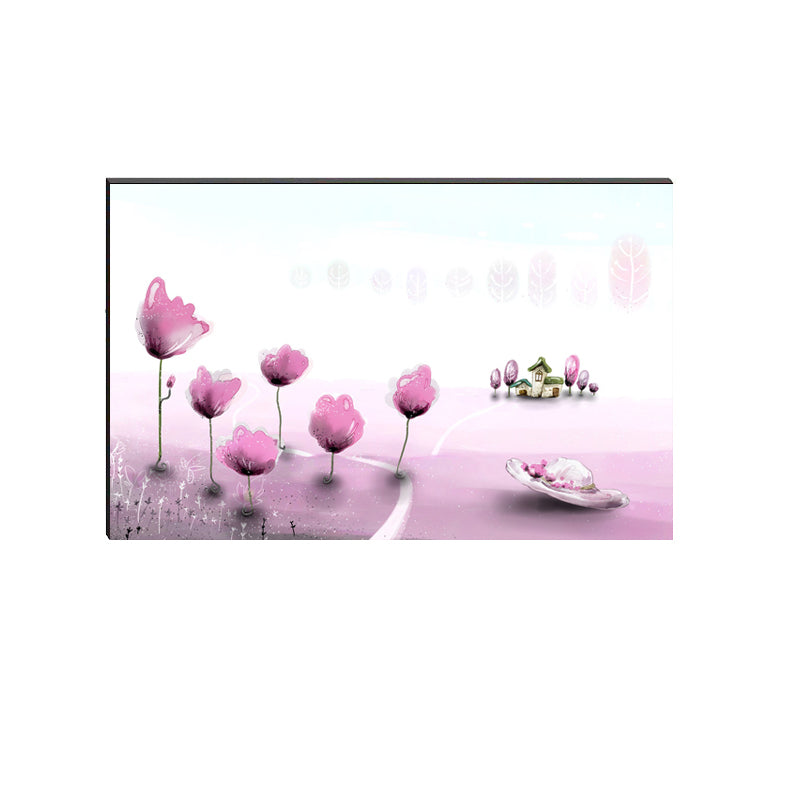 6MM MDF Colorful Flowers Satin Matt Texture UV Art Painting Kafalo