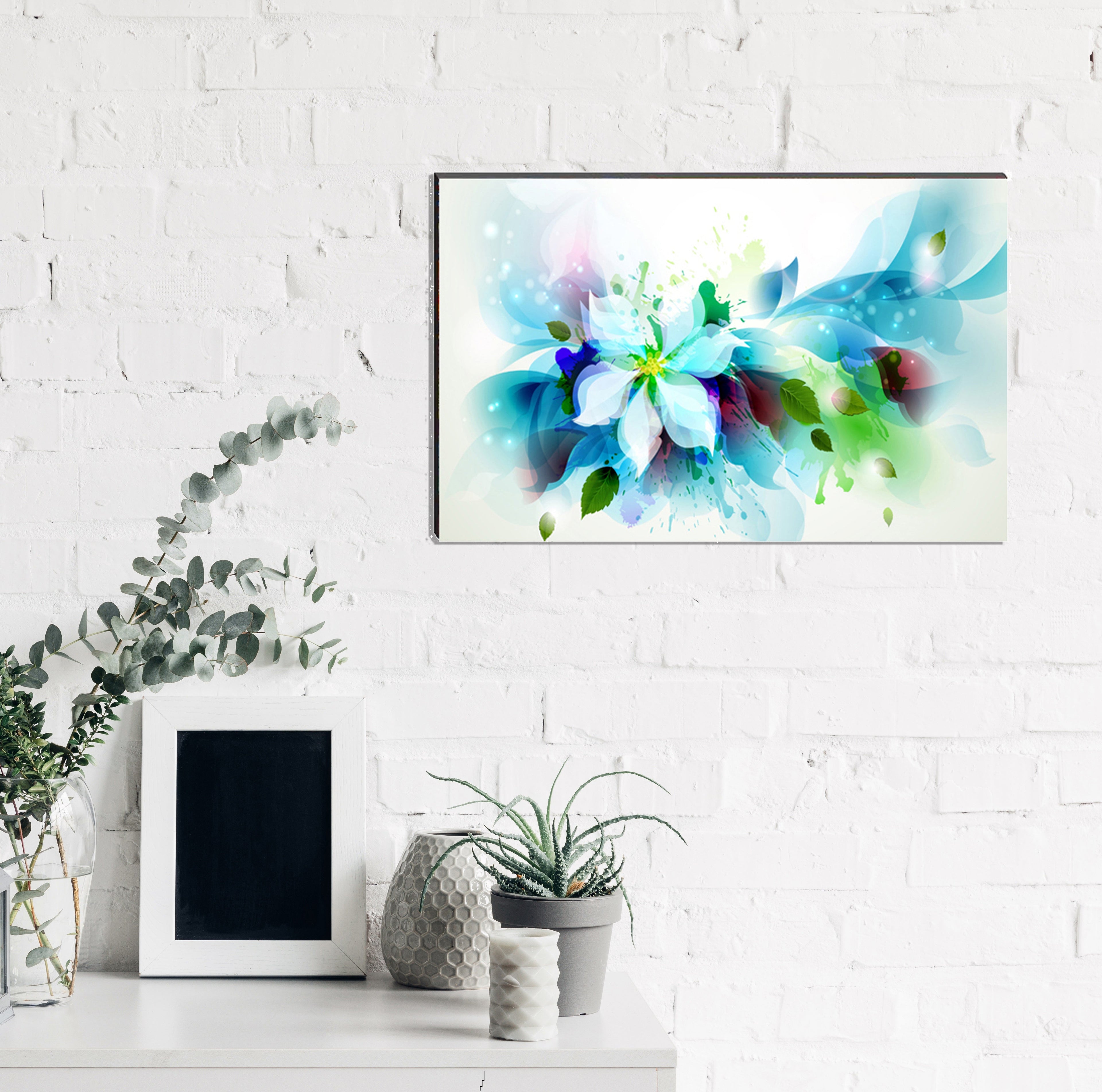 6MM MDF Colorful Flowers Satin Matt Texture UV Art Painting Kafalo