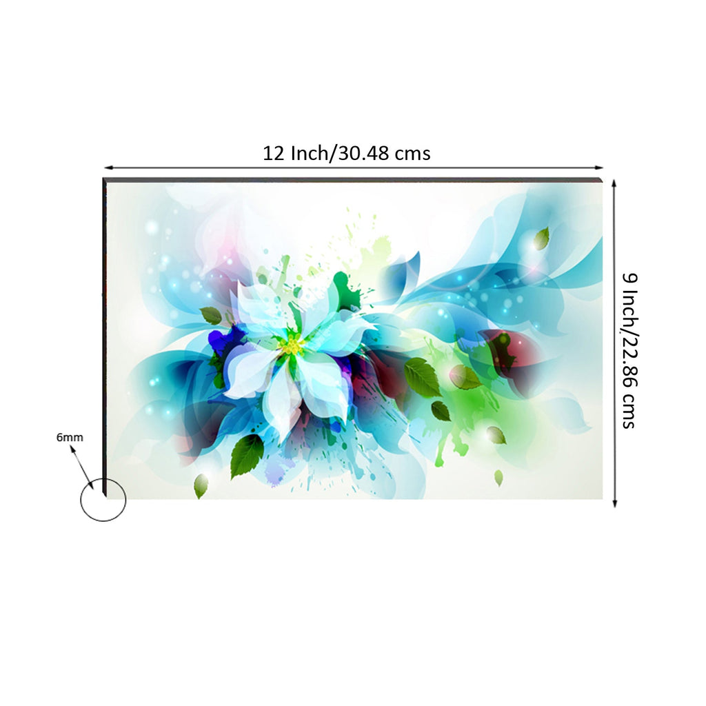 6MM MDF Colorful Flowers Satin Matt Texture UV Art Painting Kafalo
