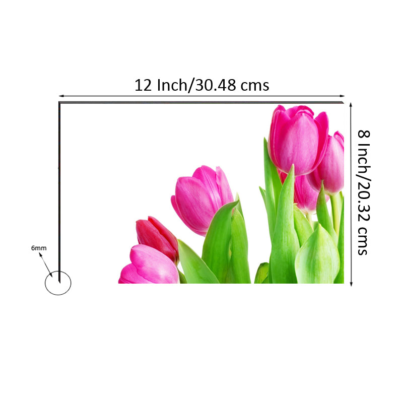 6MM MDF Colorful Flowers Satin Matt Texture UV Art Painting Kafalo