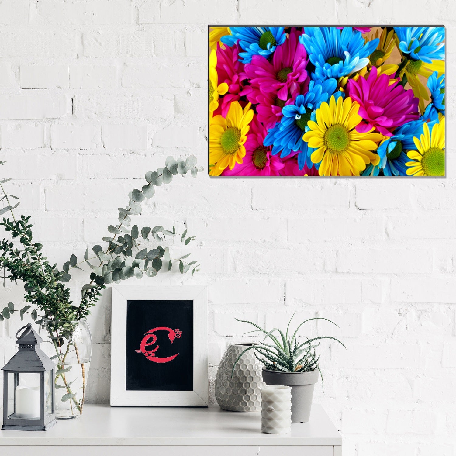 6MM MDF Colorful Sunflowers Satin Matt Texture UV Art Painting Kafalo