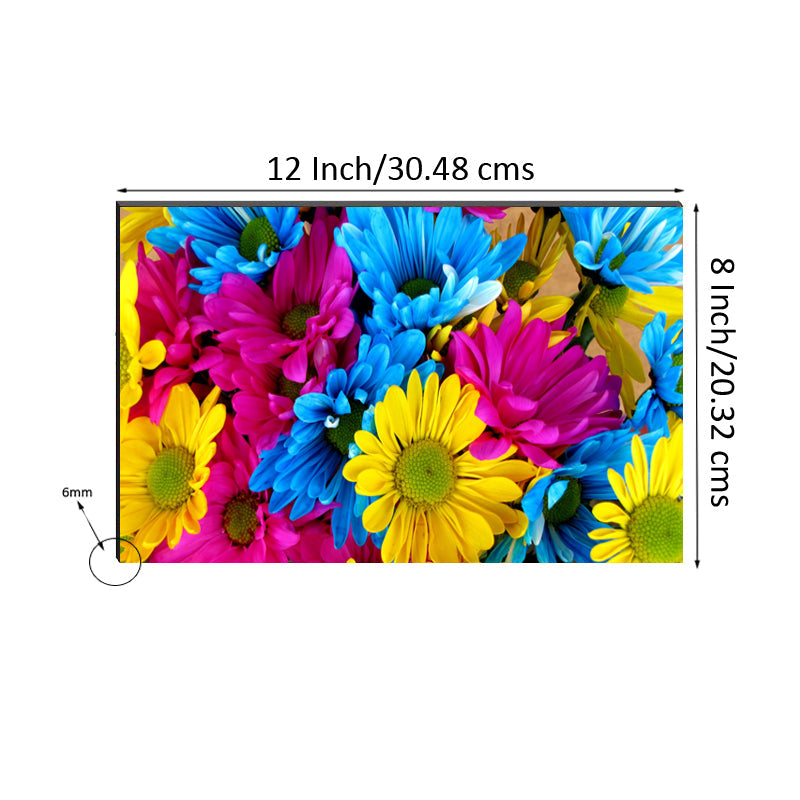6MM MDF Colorful Sunflowers Satin Matt Texture UV Art Painting Kafalo