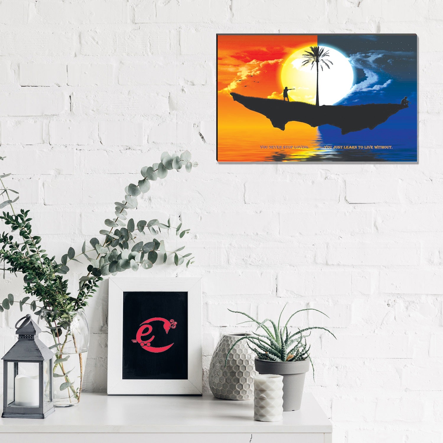 6MM MDF Boat View During Sunset Satin Matt Texture UV Art Painting Kafalo