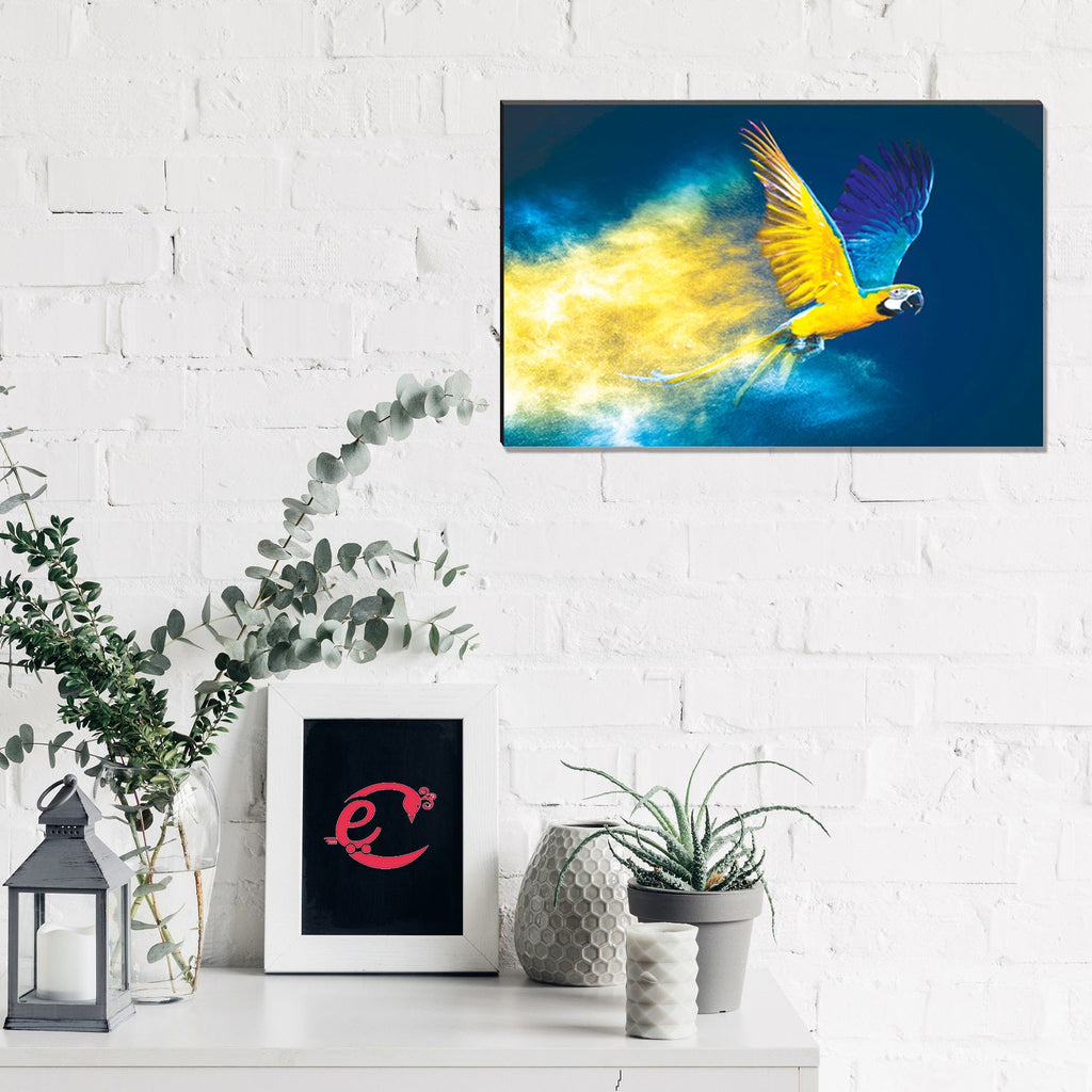 6MM MDF Flying Colorful Parrot Satin Matt Texture UV Art Painting Kafalo