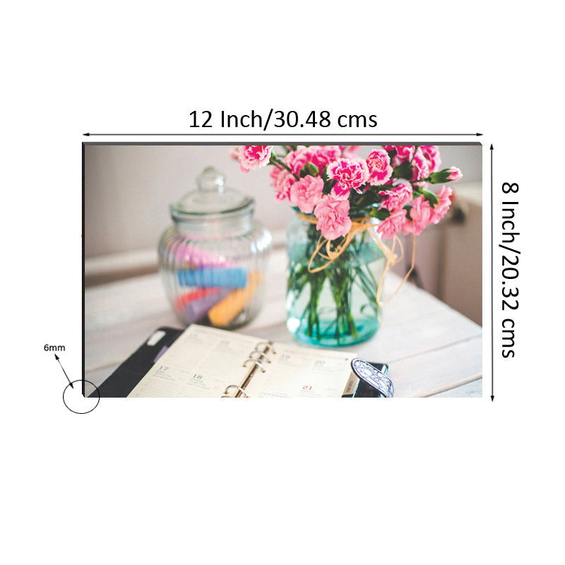 6MM MDF Colorful Bunch of Flowers Satin Matt Texture UV Art Painting Kafalo