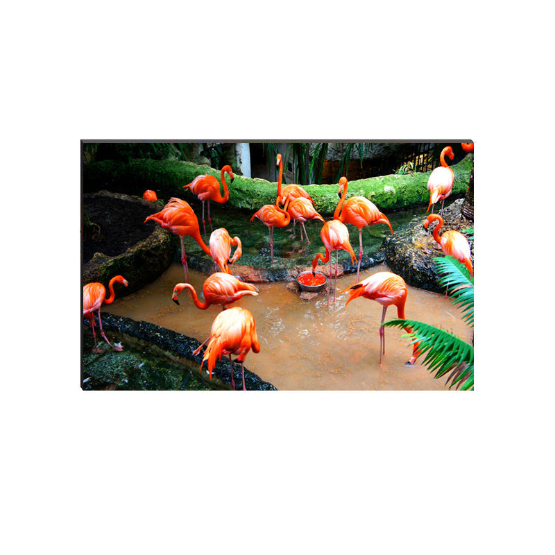 6MM MDF Colorful Swans Satin Matt Texture UV Art Painting Kafalo
