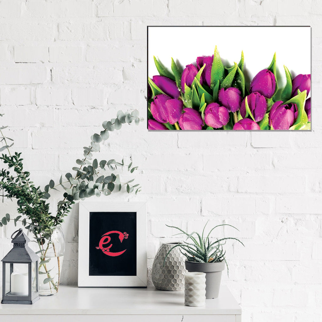6MM MDF Colorful Flowers Satin Matt Texture UV Art Painting Kafalo
