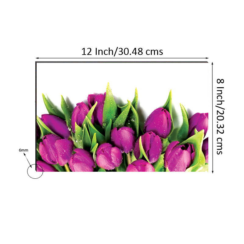 6MM MDF Colorful Flowers Satin Matt Texture UV Art Painting Kafalo
