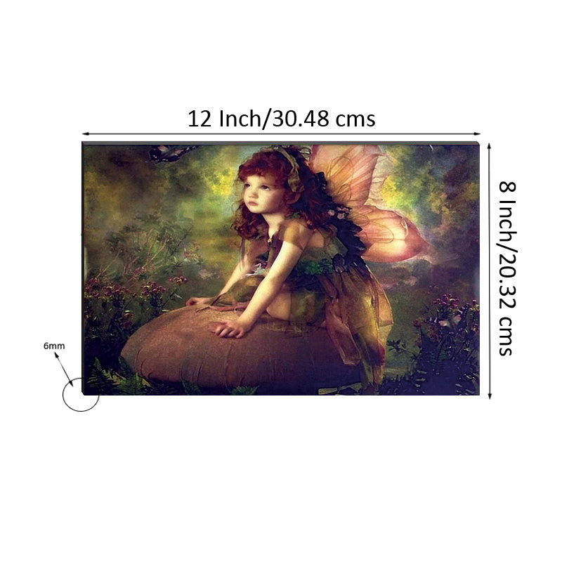 6MM MDF Cute Girl Satin Matt Texture UV Art Painting Kafalo
