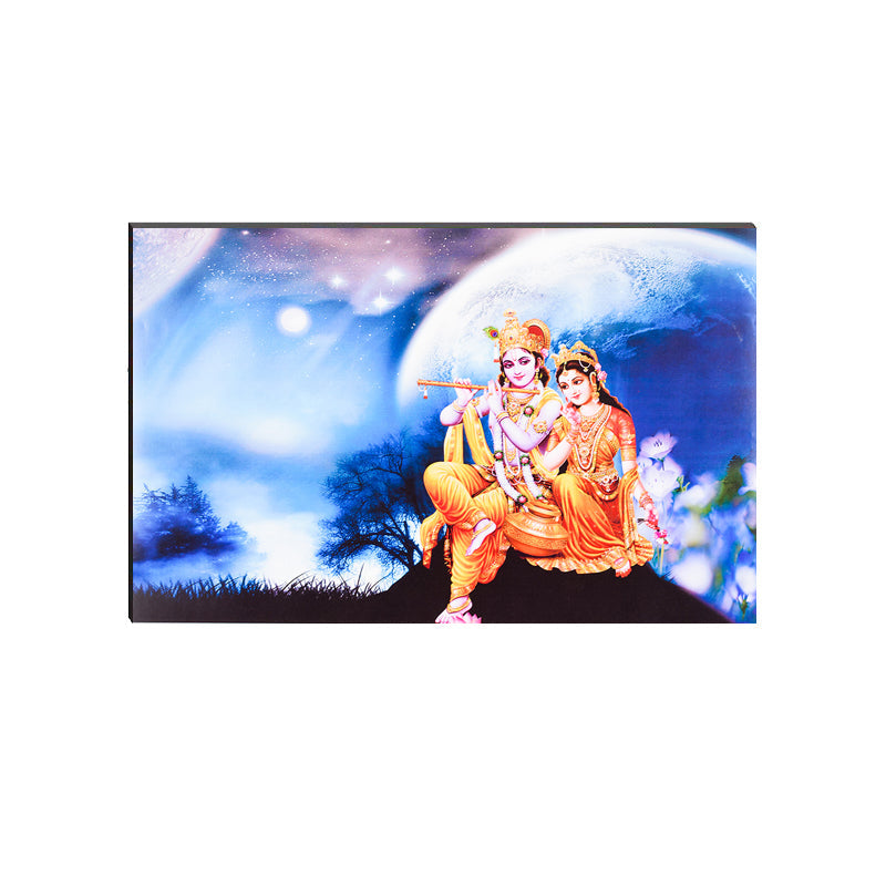 6MM MDF Radha Krishna Satin Matt Texture UV Art Painting Kafalo