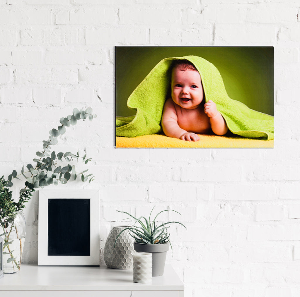 Cute Smiling Baby Painting Digital Printed Wall Art Kafalo