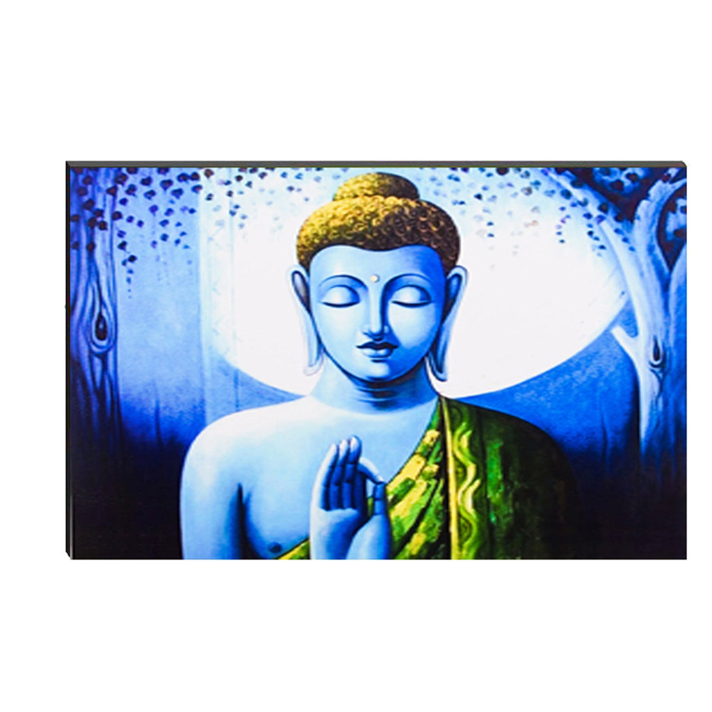 6MM MDF Meditating Lord Buddha Satin Matt Texture UV Art Painting Kafalo