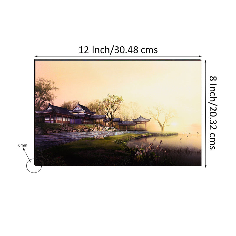 6MM MDF Natural Scenic View Satin Matt Texture UV Art Painting Kafalo