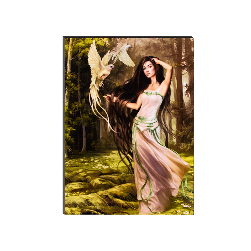6MM MDF Beautiful Lady Satin Matt Texture UV Art Painting Kafalo