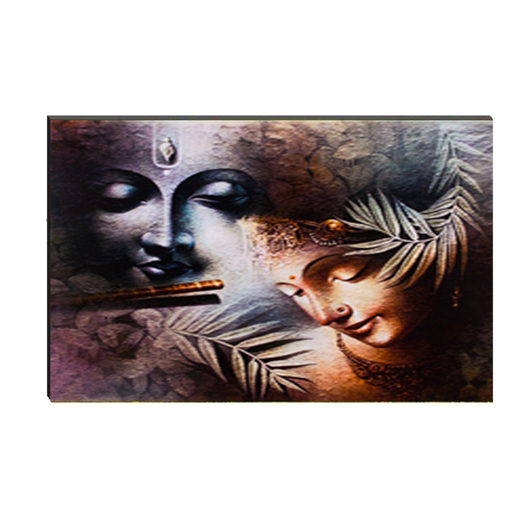 6MM MDF Radha Krishna Satin Matt Texture UV Art Painting Kafalo