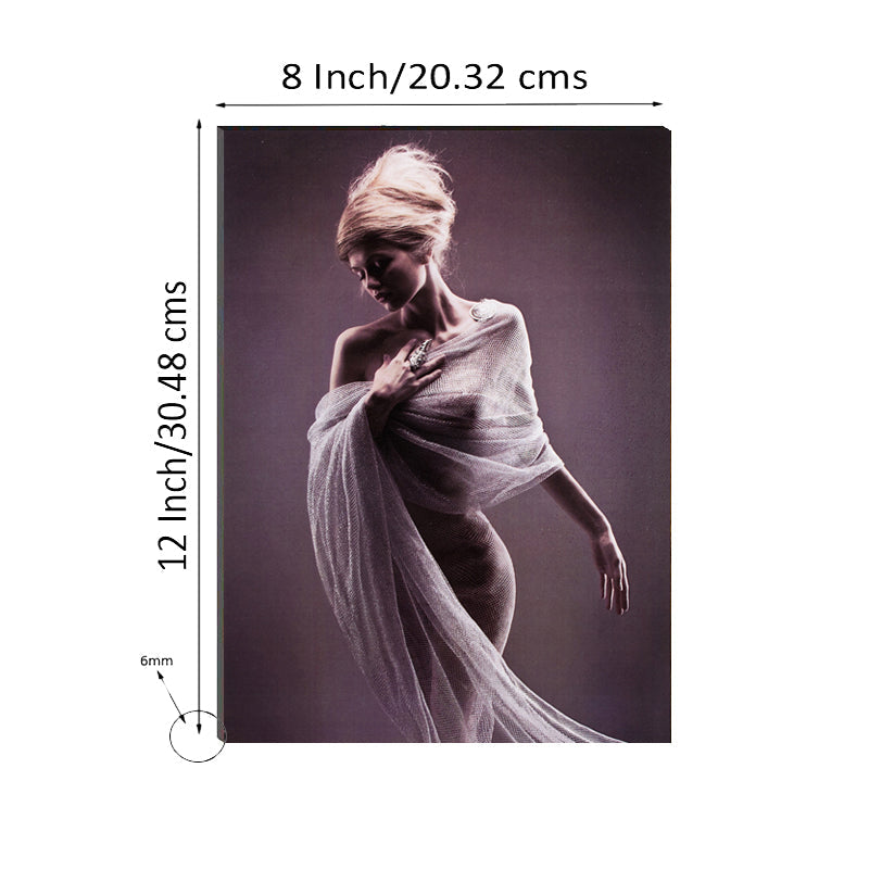 6MM MDF Beautiful Lady Satin Matt Texture UV Art Painting Kafalo