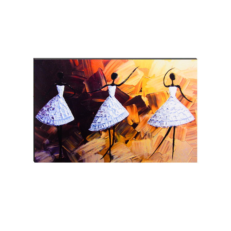 6MM MDF Dancing Girls Satin Matt Texture UV Art Painting Kafalo