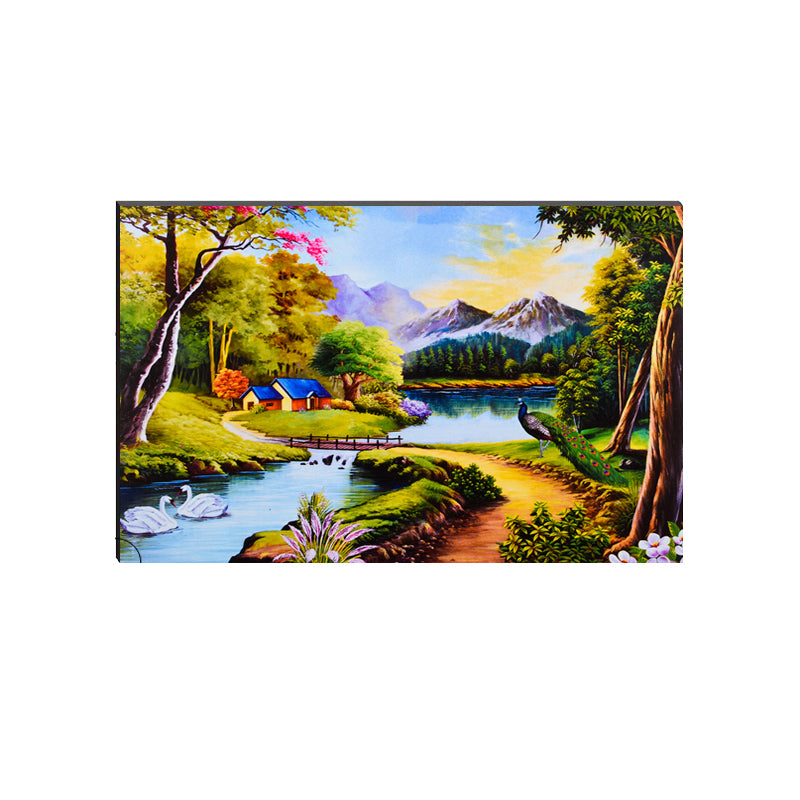 6MM MDF Beautiful Scenic View Satin Matt Texture UV Art Painting Kafalo