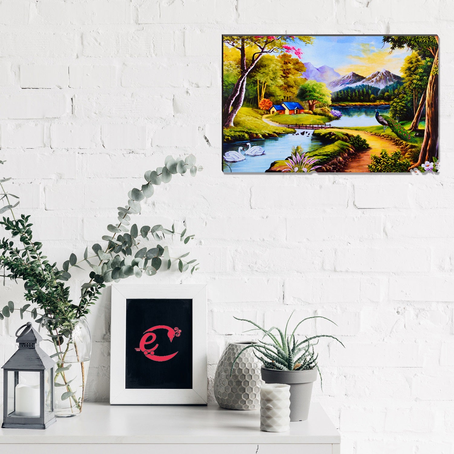 6MM MDF Beautiful Scenic View Satin Matt Texture UV Art Painting Kafalo