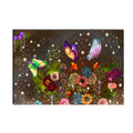 6MM MDF Colorful Flowers Satin Matt Texture UV Art Painting Kafalo