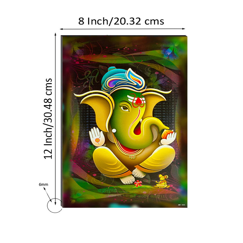 6MM MDF Lord Ganesha Satin Matt Texture UV Art Painting Kafalo