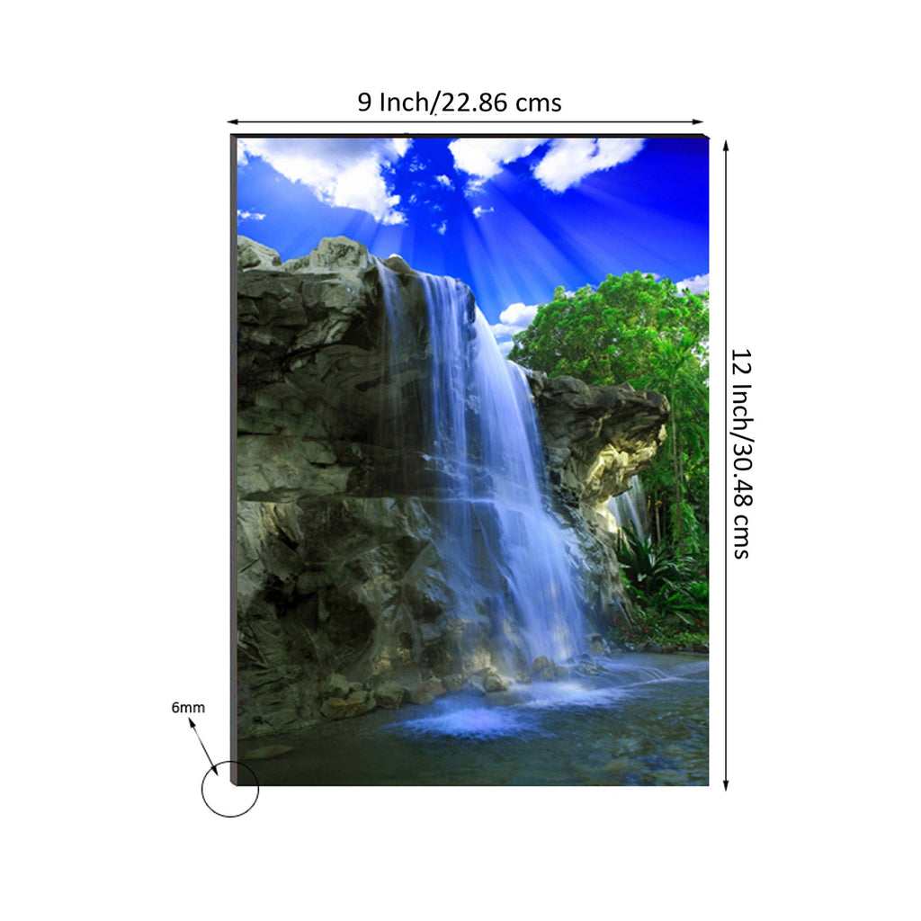 6MM MDF Waterfall Scenic View Satin Matt Texture UV Art Painting Kafalo