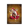6MM MDF Lord Ganesha Satin Matt Texture UV Art Painting Kafalo