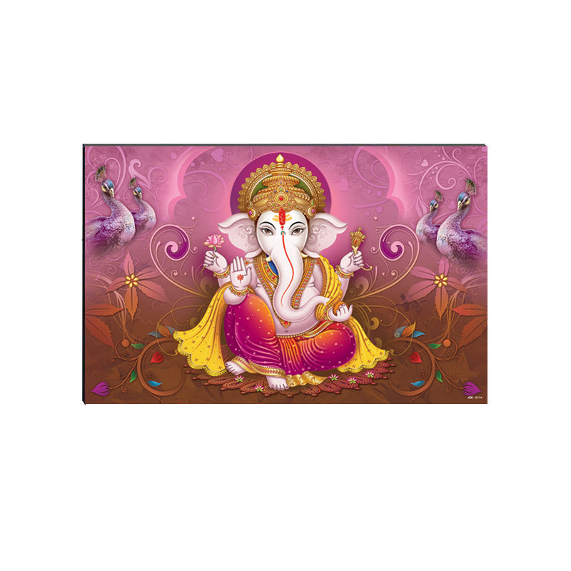 6MM MDF Lord Ganesha Satin Matt Texture UV Art Painting Kafalo