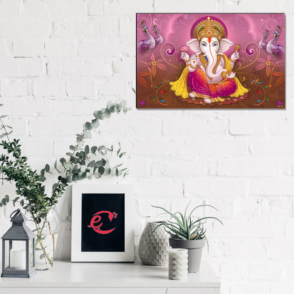 6MM MDF Lord Ganesha Satin Matt Texture UV Art Painting Kafalo