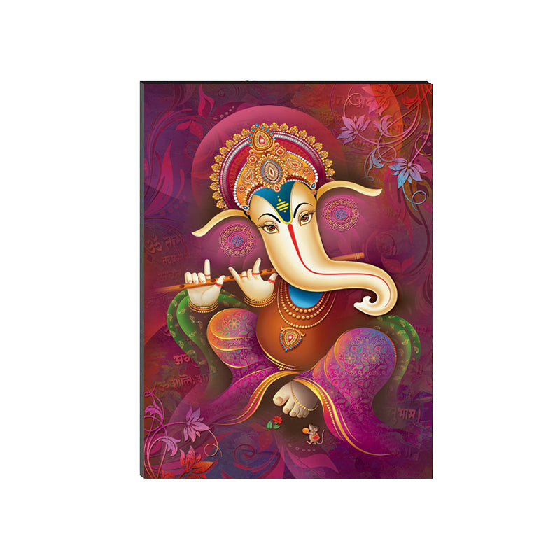 6MM MDF Lord Ganesha Satin Matt Texture UV Art Painting Kafalo