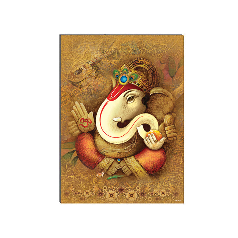 6MM MDF Lord Ganesha Satin Matt Texture UV Art Painting Kafalo