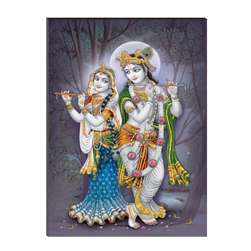 6MM MDF Radha Krishna Satin Matt Texture UV Art Painting Kafalo