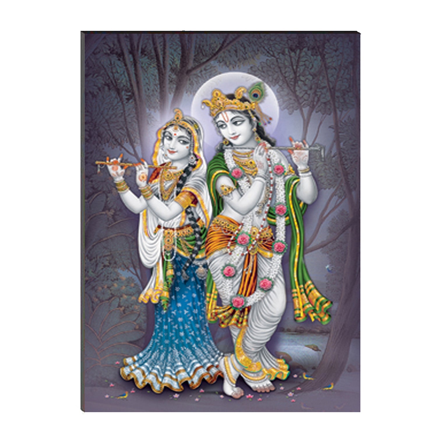 6MM MDF Radha Krishna Satin Matt Texture UV Art Painting Kafalo