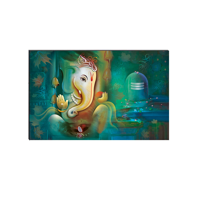 6MM MDF Lord Ganesha Satin Matt Texture UV Art Painting Kafalo