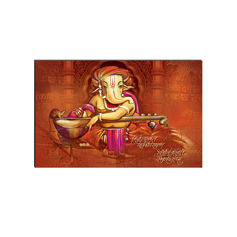 6MM MDF Lord Ganesha Satin Matt Texture UV Art Painting Kafalo
