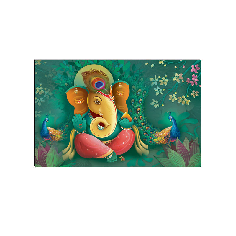 6MM MDF Lord Ganesha Satin Matt Texture UV Art Painting Kafalo