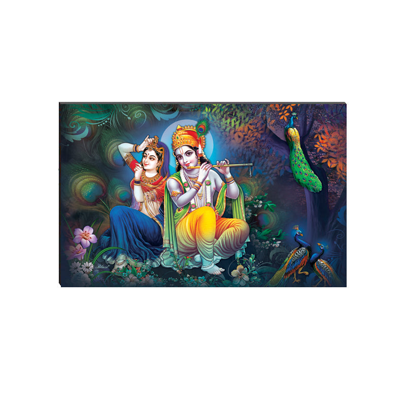 6MM MDF Radha Krishna Satin Matt Texture UV Art Painting Kafalo