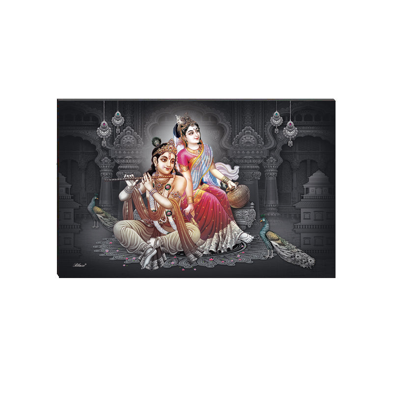 6MM MDF Radha Krishna Satin Matt Texture UV Art Painting Kafalo