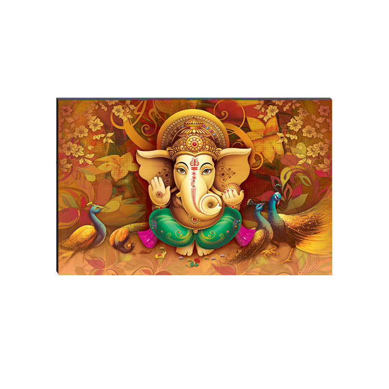 6MM MDF Lord Ganesha Satin Matt Texture UV Art Painting Kafalo