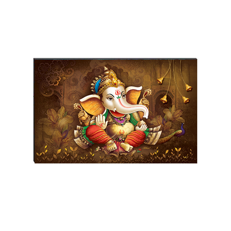 6MM MDF Lord Ganesha Satin Matt Texture UV Art Painting Kafalo