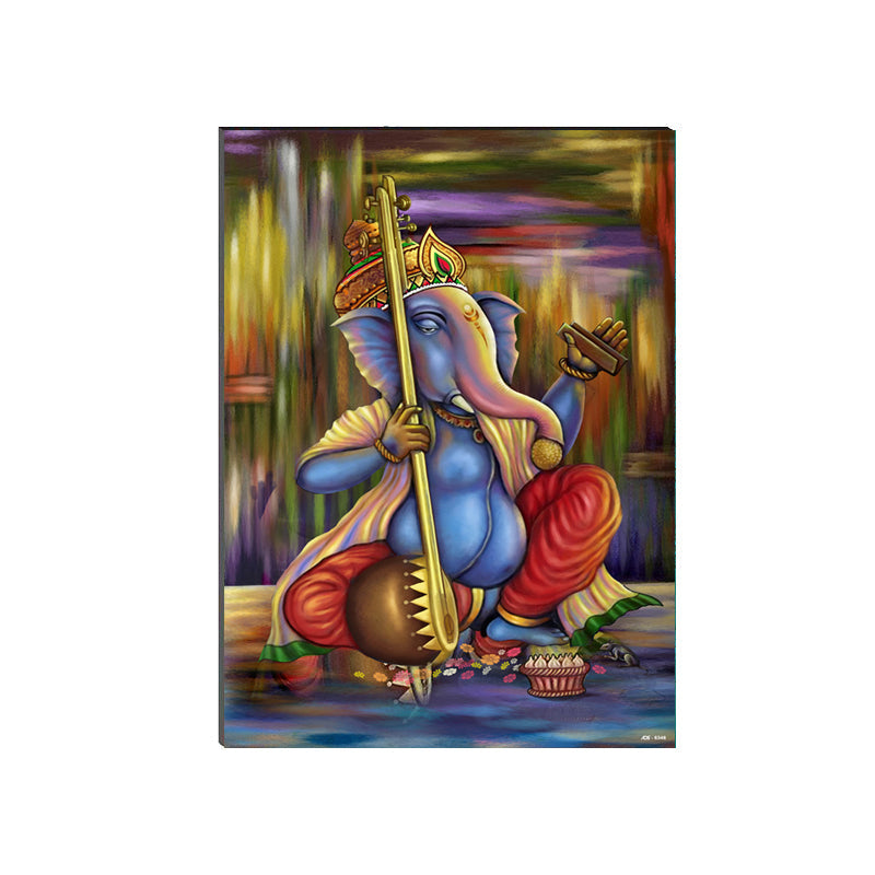 6MM MDF Lord Ganesha Satin Matt Texture UV Art Painting Kafalo