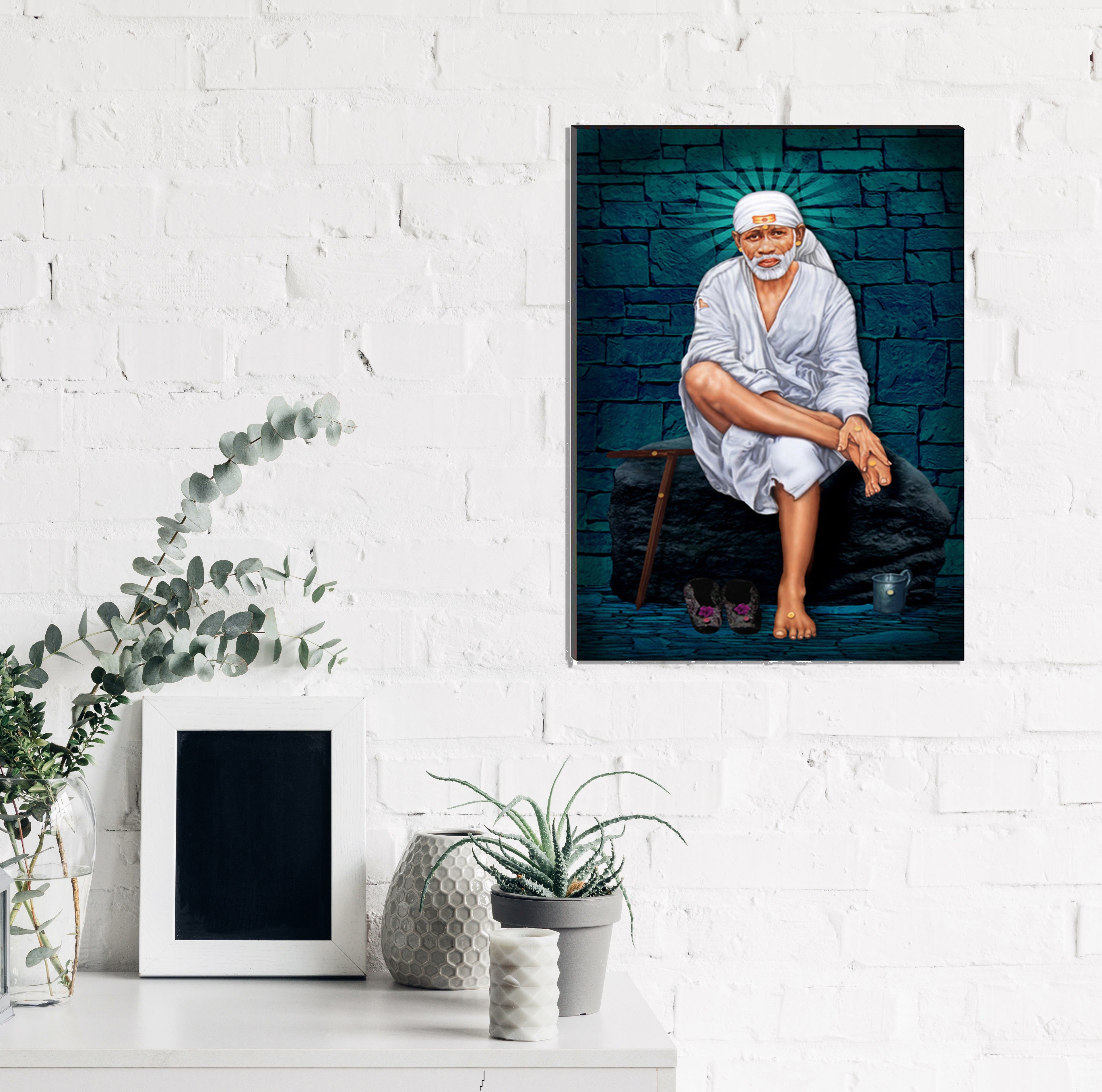 6MM MDF Sai Baba Satin Matt Texture UV Art Painting Kafalo
