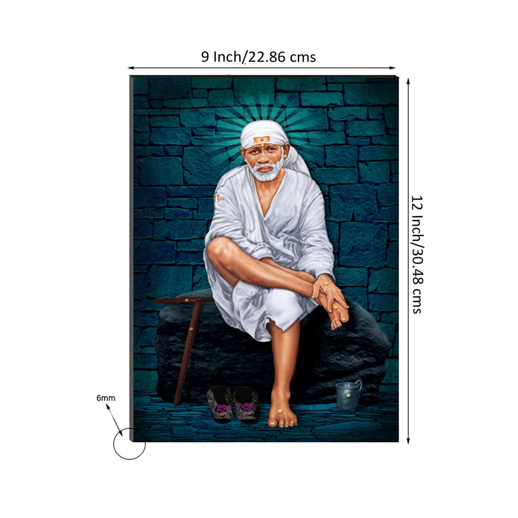 6MM MDF Sai Baba Satin Matt Texture UV Art Painting Kafalo