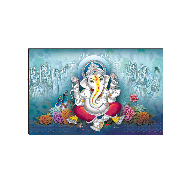 6MM MDF Lord Ganesha Satin Matt Texture UV Art Painting Kafalo