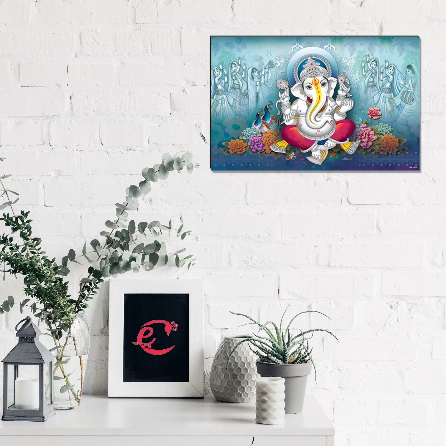 6MM MDF Lord Ganesha Satin Matt Texture UV Art Painting Kafalo