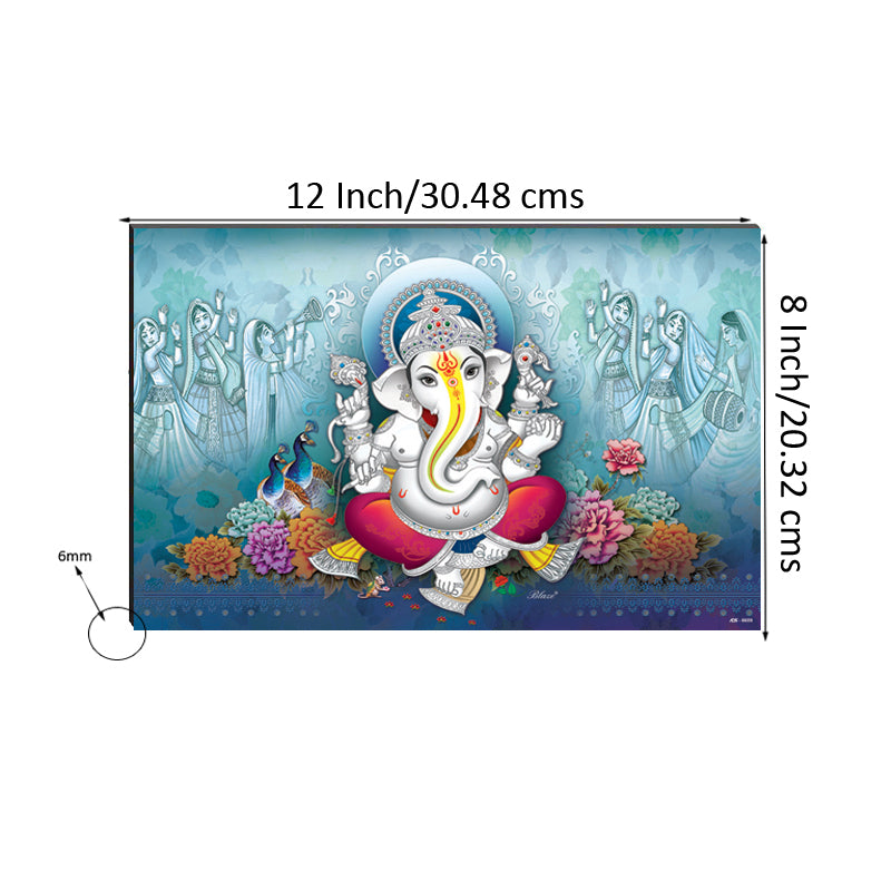 6MM MDF Lord Ganesha Satin Matt Texture UV Art Painting Kafalo