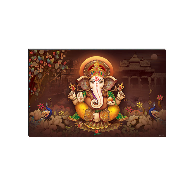 6MM MDF Lord Ganesha Satin Matt Texture UV Art Painting Kafalo