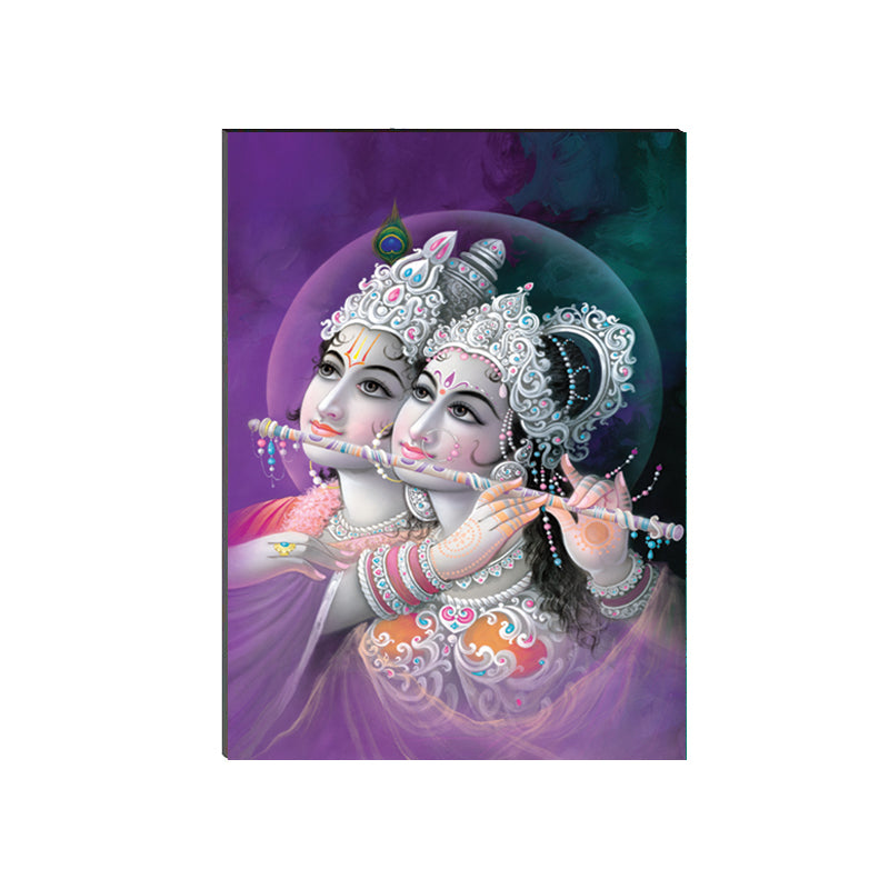 6MM MDF Radha Krishna Satin Matt Texture UV Art Painting Kafalo
