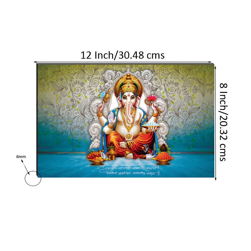 6MM MDF Lord Ganesha Satin Matt Texture UV Art Painting Kafalo